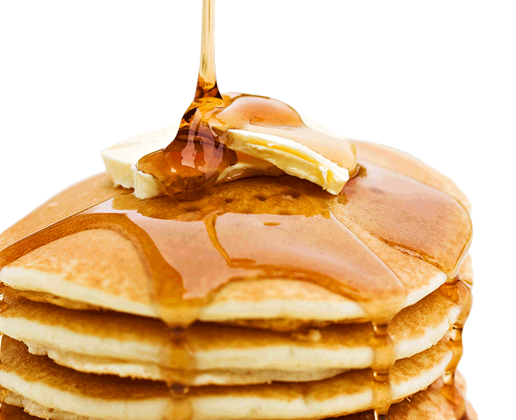 syrup pancakes